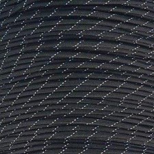 E.L. Wood Mero 550 Paracord 100 ft 550 lb Black 3 Reflective Trac Nylon