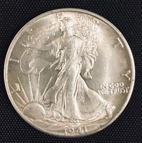 LOT #1030  1941-D WALKING LIBERTY HALF DOLLAR (BU)