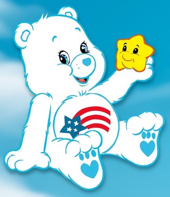 America Care Bear Iron On Transfer - T-Shirt + Light & Dark Color Fabrics #21