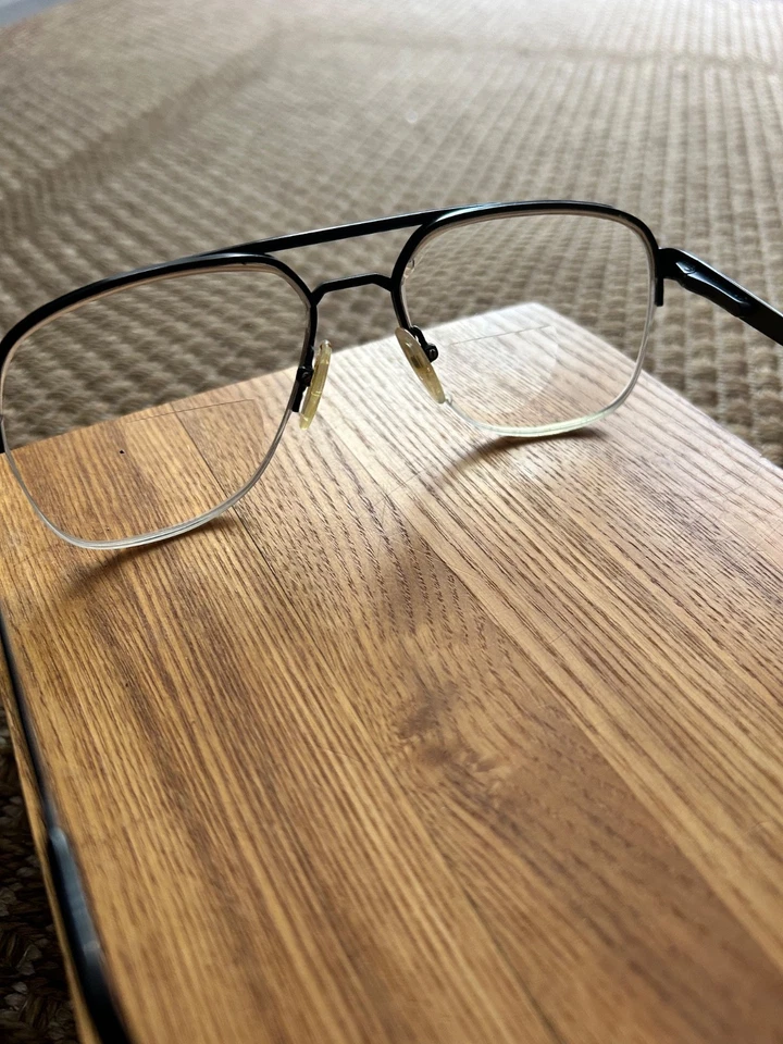 Monturas de gafas Girard 4395 vintage oro negro hecho aviador Japón 60 17 145 Foto 4 de 4