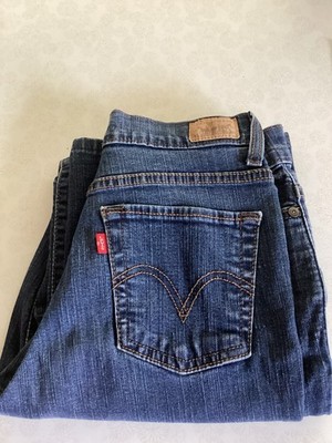 Levi's 512 Perfectly Slimming Boot Cut Women's Denim Jeans Size 6P Medium Nice!!