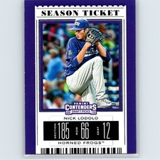 2019 Panini Contenders Draft Picks - Nick Lodolo #20 - Draft Ticket