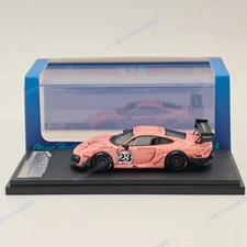 1/64 Stance Hunters Porsche 935 #23 High REV Series Pink Resin Models Collection