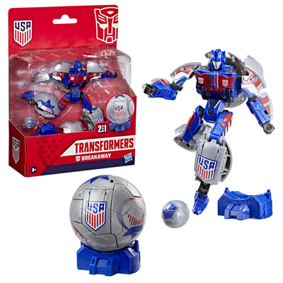 Transformers Toys US Soccer Federation Breakaway 5.5'' Action Figure, Robot Toys