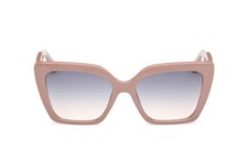 Guess GU00162 57W Beige Square Cat Eye Plastic Sunglasses Frame 55-17-140