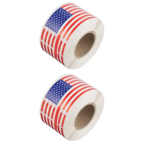 500 PCs Festival Independent Day America Flagge Aufkleber Party Gunst