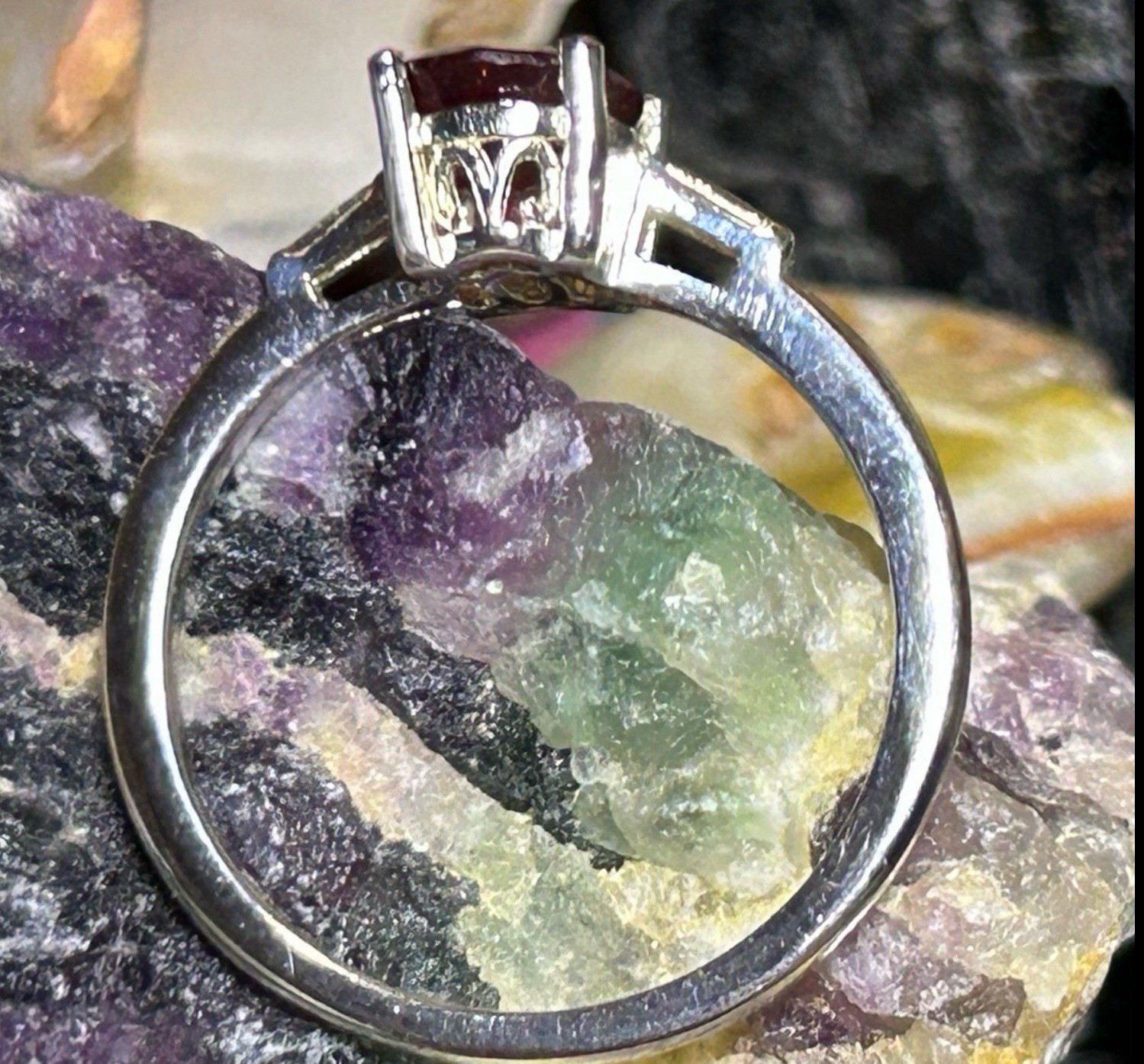 STS CHUCK CLEMENCY Sterling Silver & Ruby Solitai… - image 4