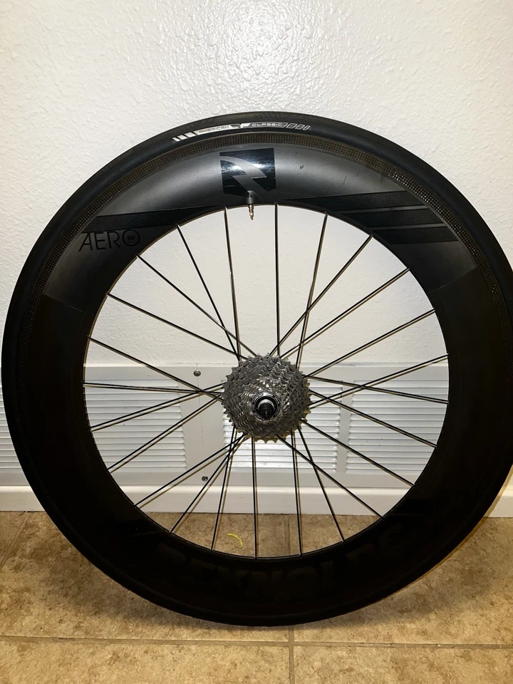 Juego de ruedas de freno de llanta sin cámara Reynolds Aero80 etiqueta negra 11 velocidades Foto 3 de 4
