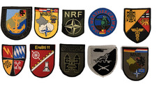10 Bundeswehr BW Uniform Abzeichen patches Isaf Nato Kfor mit Klett