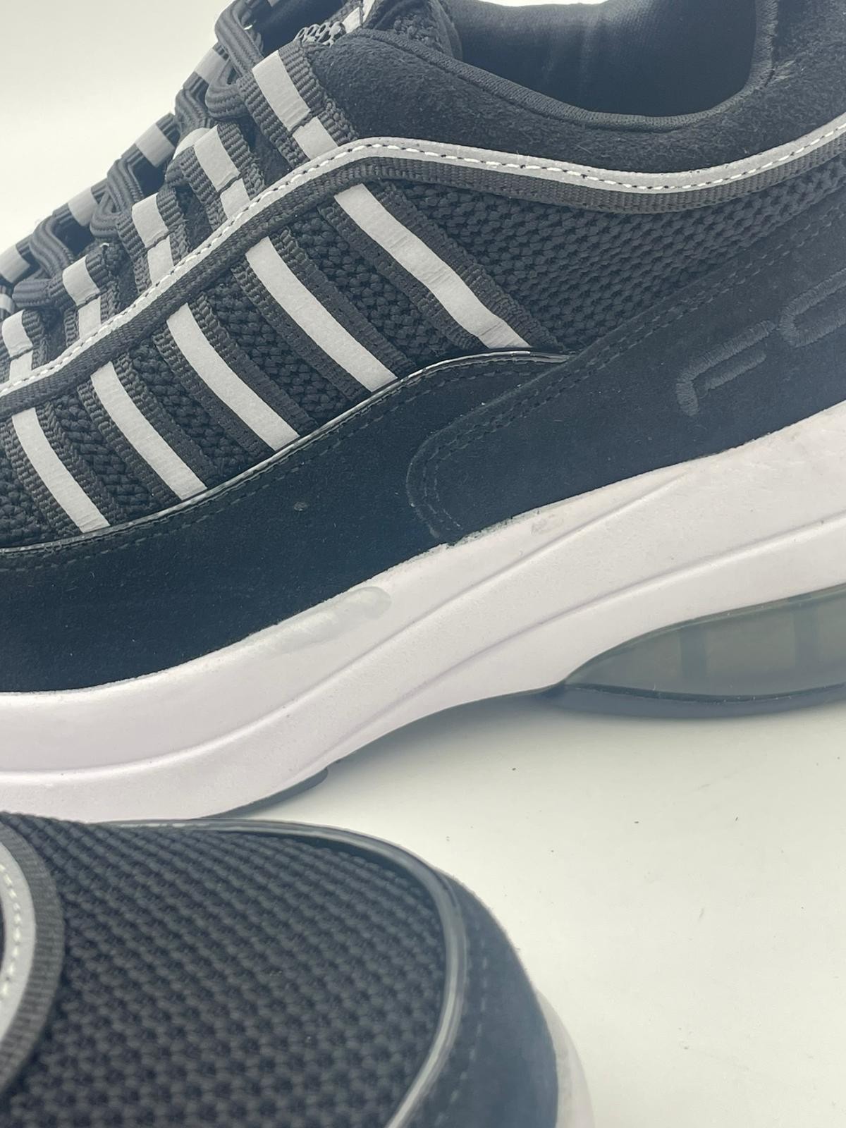 Scarpe sneakers donna FORNARINA up black zeppa foto 6