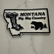 Vintage MONTANA State Magnet America USA Rubber Flexible Refrigerator FRIDGE