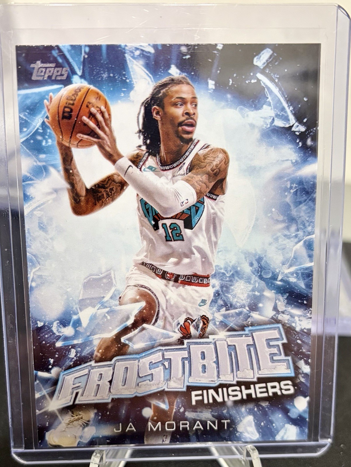 2025-26 Topps Holiday Basketball Frostbite Finishers Insert SSP Ja Morant