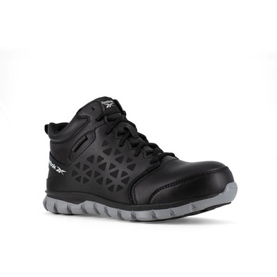 Reebok Work Men's Sublite Cushion Comp Toe Work Mid B Black and Grey - 11 Wide