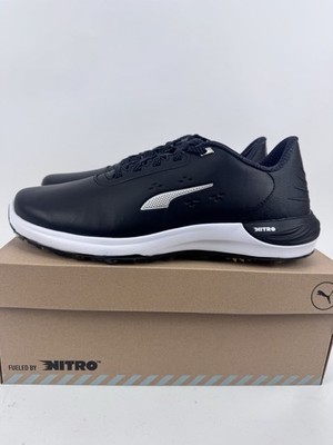 Puma Phantomcat Nitro Herren Golfschuhe Gr. UK 10 schwarz silber gelb /32031