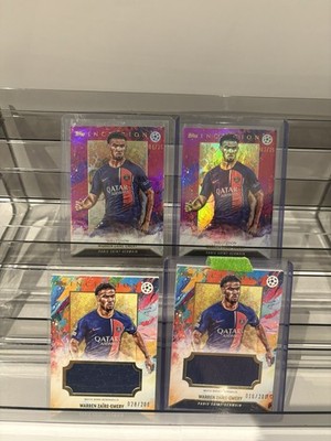 Topps Inception Warren Zaire-Emery Succession PSG /5 Relic, /25 x2, Relic x3