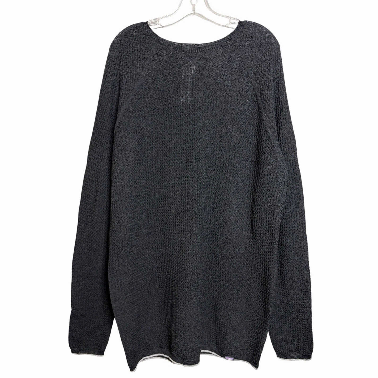Patagonia Capilene Air Crew Mens XXL Black Merino Wool Blend Base Layer Pullover
