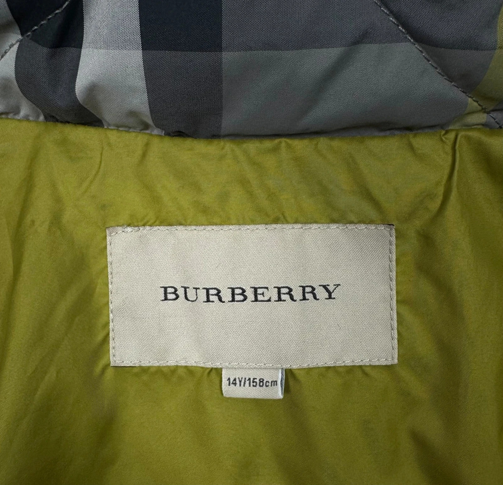Burberry Down Puffer Jacket Checkered Hooded size… - image 12