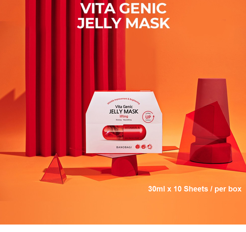 BANOBAGI Vita Genic Jelly Mask Levantamiento Reafirmante Nutriente Brillador 10 Hojas - Imagen 2 de 6