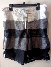OP Swim Trunks Board Shorts Men's Large3 Pockets Mesh Lined Hook  Loop Fly