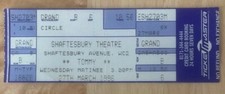 The Who's Tommy at Shaftesbury Theatre, London 1996 - concert ticket
