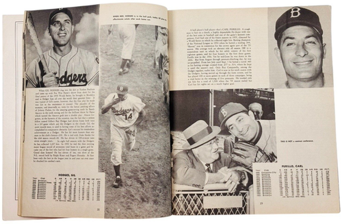 VINTAGE 1956 Brooklyn Dodger Yearbook World Baseball Champs 1955 RARE - Picture 7 of 10