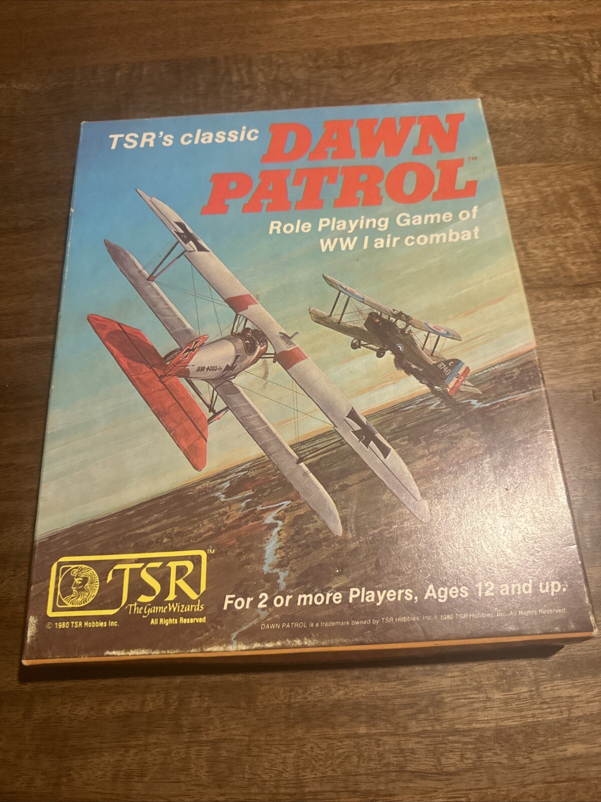 TSR DAWN PATROL Juego de Rol de Combate Aéreo de la Primera Guerra Mundial