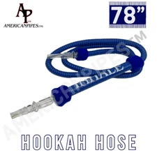 INHALE®️78 Inches Washable Heavy Duty Leather Wrapped Egyptian Style Hookah Hose