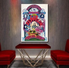 Led Zeppelin Concert Poster Electric Magic - Rock n Roll Legends Zeppelin Art