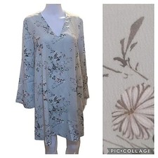 Mango Light Sage Green Long Sleeve Shift Dress