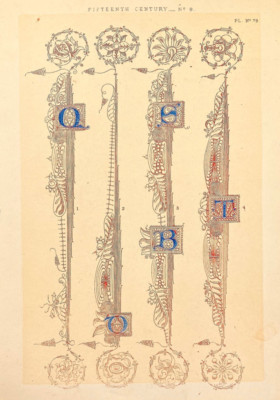 Alphabet Buchstaben 15. Jahrhundert aus Reg Handschrift im British Museum