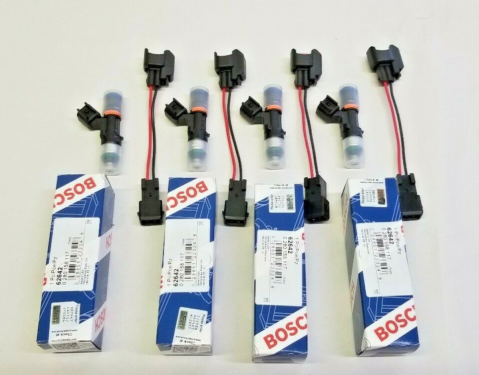 4 Genuine Bosch EV14 52lb 550cc fuel injectors R52 R53 03-07 Mini Cooper S 1.6L