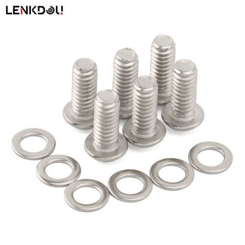 Stainless Derby Cover Allen Screws Bolt Kit washers For Harley Softail Sportster - Picture 8 of 14