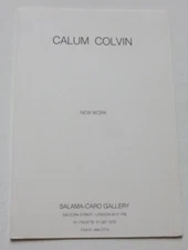 CALUM COLVIN New work 1989 ART EXHIBITION CARD