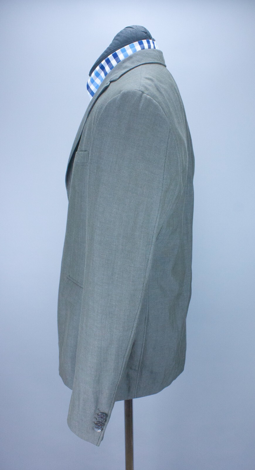 Z Zegna Mens Blazer Sport Coat Grey Two Button Casual Jacket Size 52R