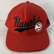Atlanta Hawks NBA Adidas Snapback Men’s Hat Cap Red Adjustable Basketball Logo