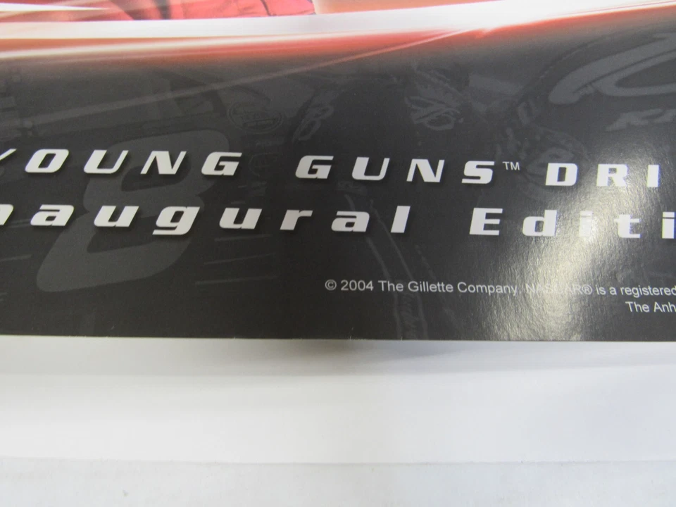 Nascar Gillette Young Guns Dale Earnhardt jr. #8 Poster, approx 18"x24" 2004 - Image 4 of 4