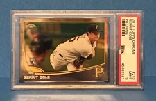 Gerrit Cole RC Yankees 2013 Topps Chrome PSA 9!LOW POP Report PSA Graded 🔥📈