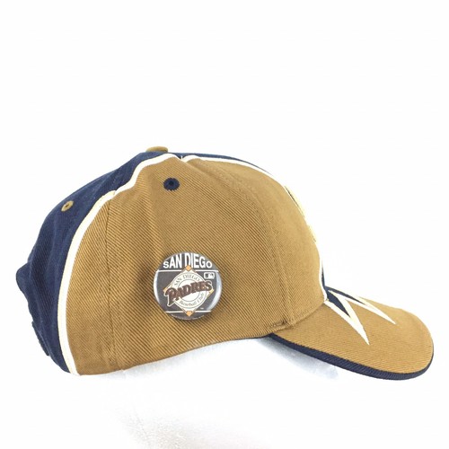 Vtg San Diego Padres Cap All Over Shockwave Swinging Friar Pin Logo Baseball Hat - Picture 3 of 12
