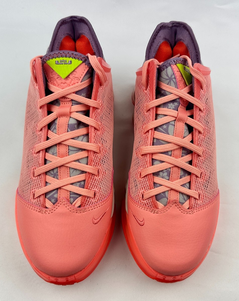 Nike LeBron 19 Low Aloha Crimson Bliss Pink Basketball Shoes