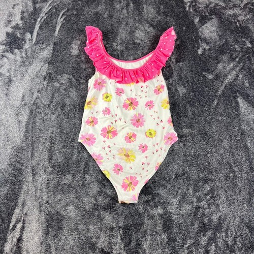 Love Shack Fancy Girls 12Y Swimsuit One Piece Floral Pink White Ruffle - Picture 7 of 9