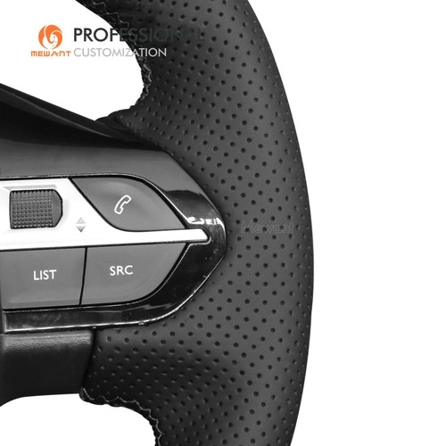 Envoltura de volante MEWANT Stitch cuero genuino para Peugeot 208 308 (SW) 2008 - Imagen 7 de 11