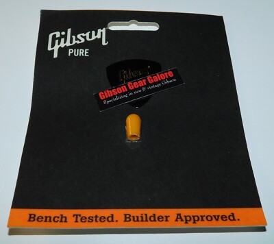 Gibson Les Paul Switch Tip Amber Toggle Cap Guitar Parts SG Custom Project NOS