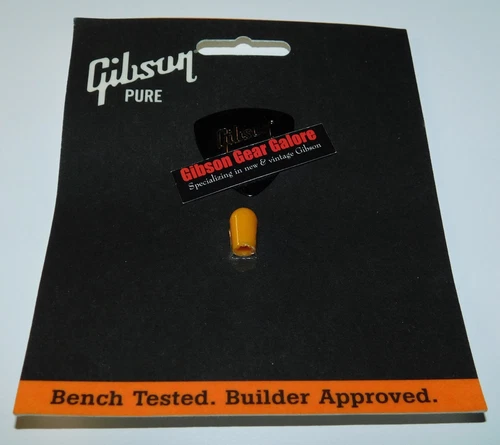 Gibson Les Paul Switch Knob Tip Amber Toggle Cap Guitar Parts Cream Custom NOS