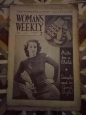Original Vintage Womans Weekly Magazine 06/10/1945. All issues avail since 1940s
