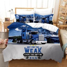 3D Truck Quilt Cover Set Duvet Cover Bedding Pillowcases