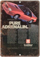 Dodge Daytona Turbo 2 Auto Car Ad Reproduction Metal Sign A240
