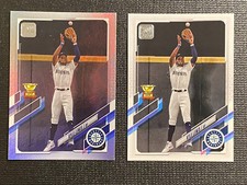 2021 Topps Baseball Kyle Lewis Rookie Cup Rainbow Foil Parallel #42 & Base