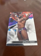 Apollo Crews - 2021 Topps Finest WWE Wrestling Base Card #43