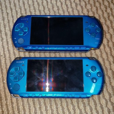 PSP Psp3000 Blue 2 Pcs Psp Software 4 Memory Stick 2Gb Set Japan 