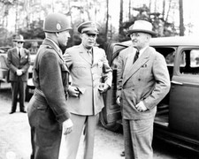Generals Doyle Hickey and Dwight Eisenhower, and President Harry Truman Photo